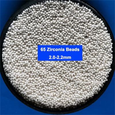 65 Zirconiumdioxyde Malende Media Parels van het Zirconiumsilicaat 1.82.0mm 2.02.2mm voor Verf