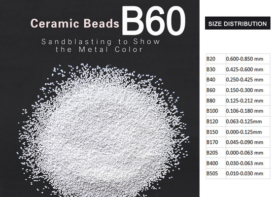 ZrO2 62% Ceramische het vernietigen media B60 grootte 0.1250.250mm Fabriekslevering