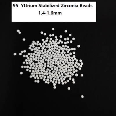 95 Yttria het Zirconiumdioxyde parelt 1.41.6mm Zirconiumdioxyde Malende Ballen Hoge Strengnth