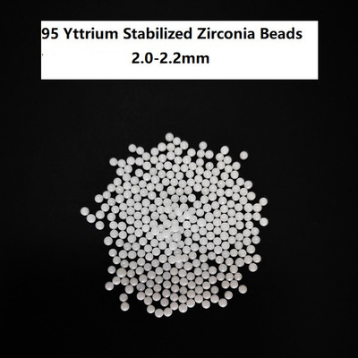 95% het zirconiumdioxyde parelt 2.02.2mm Zirconiumdioxyde het Malen Media Hardheid Met hoge weerstand