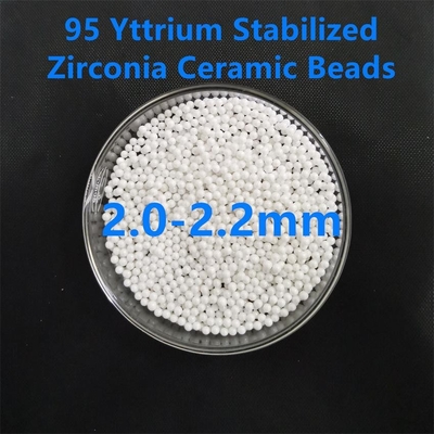 95 Ceramische Malende Media 2.2mm van Yttria Gestabiliseerd Zirconiumdioxyde voor Verf