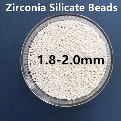 2.0mm het Zirconiumdioxydesilicaat parelt Malend Media Zirconiumdioxyde Ceramisch voor Despersing