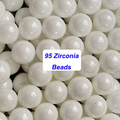 Deeltjesgrootte 0,1-50 mm Zirconia-malingsmedia met een werkelijke dichtheid van 6,05 kg/dm3