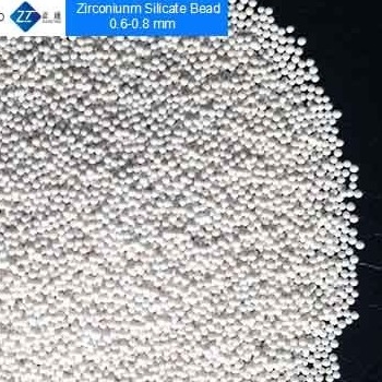 Hard 0,6 - 0,8 Mm-de Parels van het Zirconiumsilicaat voor Pigment/Kleurstof Goede Vloeibaarheid