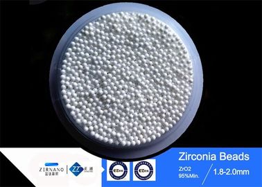 Glanzende Witte Kleur van 95 de Yttria Gestabiliseerde Zirconiumdioxyde het Malen Media Hoge Uitrustings Multigrootte