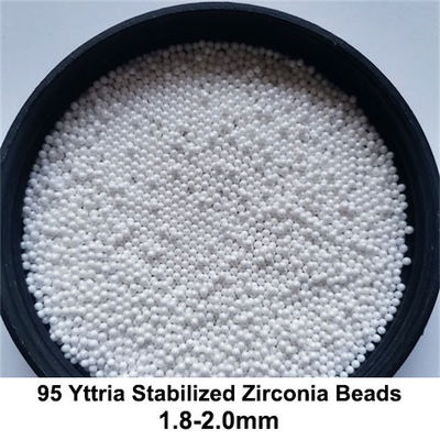 Parelt Yttrium Gestabiliseerd Zirconiumdioxyde 95 Malende Media 1.82.0mm 2.02.2mm Hoge Viscositeitsdunne modder