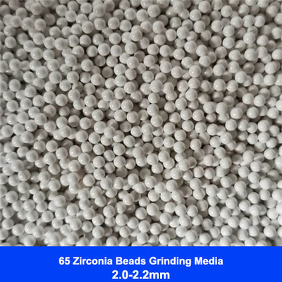 65 Zirconiumdioxyde Malende Media Parels van het Zirconiumsilicaat 1.82.0mm 2.02.2mm voor Verf