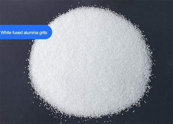 White Aluminium Oxide Blasting Media Grits Al2O3 99% Purity High Cutting Efficiency