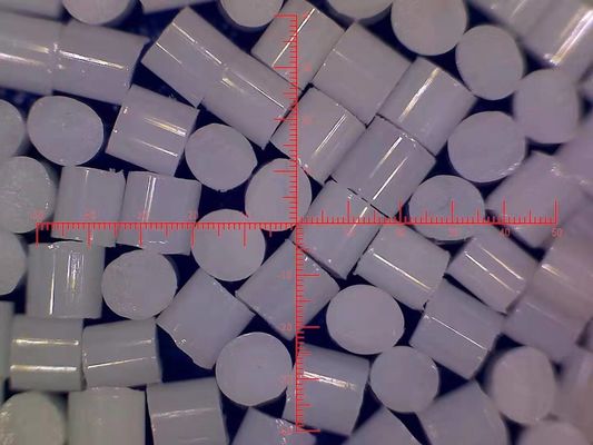 Hardness 70 Rockwell Plastic Media Blasting PC Granules Cylindrical Shape