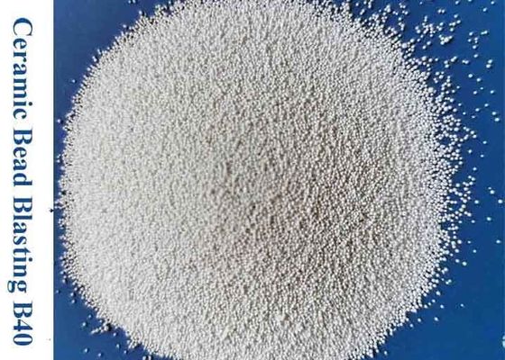 Ceramic Microblast Bead Blasting Media For Mold Cleaning Good Sphericity