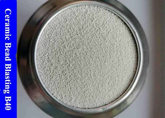Ceramic Microblast Bead Blasting Media For Mold Cleaning Good Sphericity