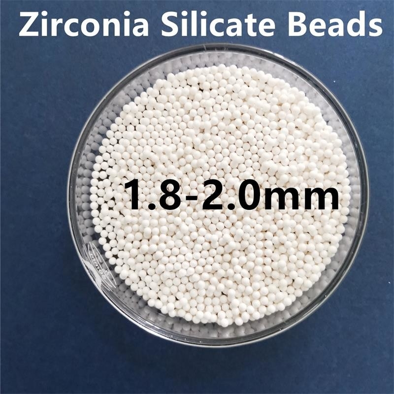95 Yttrium gestabiliseerd Zirconia korrels 1,6-1,8 mm slijpmiddelen voor schilderen, inkt