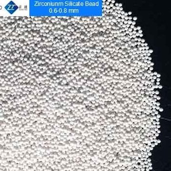 Hard 0,6 - 0,8 Mm-de Parels van het Zirconiumsilicaat voor Pigment/Kleurstof Goede Vloeibaarheid